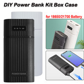 DIY USB Power Bank Kit Box Case 18650 20700 21700 Akumulatora lādētāja adapteris QC3.0 USB+C tipa PD lādēšana mobilā tālruņa planšetdatoram