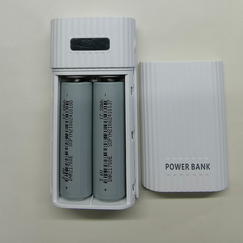 DIY USB Power Bank Kit Box Case 18650 20700 21700 Akumulatora lādētāja adapteris QC3.0 USB+C tipa PD lādēšana mobilā tālruņa planšetdatoram