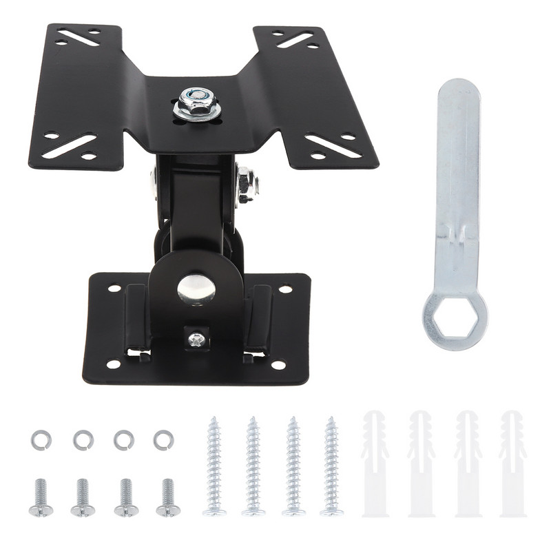 Suport de montare pe perete TV reglabil universal, cu panou plat, rotație de 180 de grade cu cheie mică pentru monitor LCD LED de 14 - 27 inchi