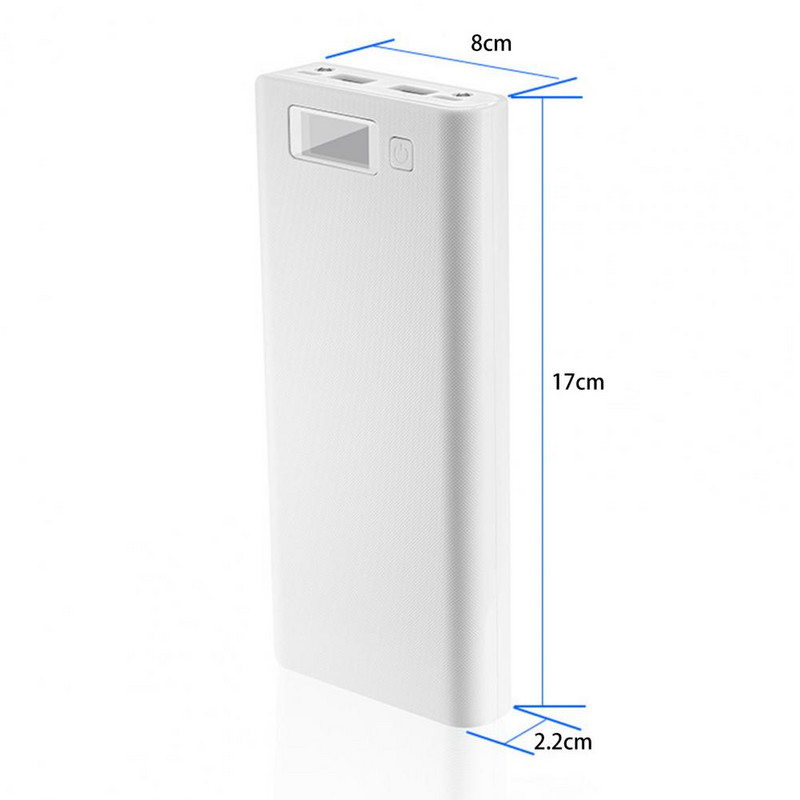 Praktikus könnyű, nagy kapacitású levehető 8 x 18650 akkumulátortöltő tok, barkácsdoboz, tápegység ház gyors töltés