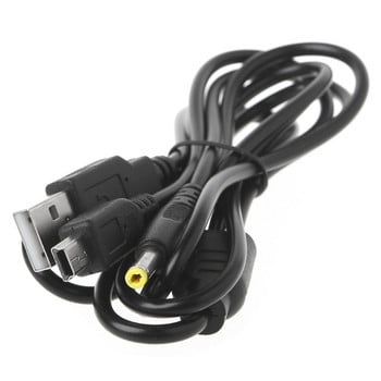 Кабел за зареждане 2-в-1 USB кабел за линия за данни Кабел за зарядно устройство за Psp 2000 3000 Аксесоари за игри