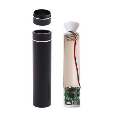Μεταλλικό Power Bank DIY Kit Storage Case Box Δωρεάν συγκόλληση 1X 18650 Μπαταρία 5V 1A USB Εξωτερικός φορτιστής με φακό LED για Outdo