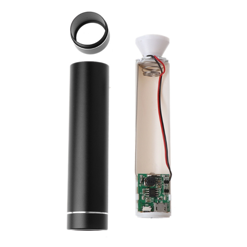 Metallist toitepank DIY komplekti hoiuümbris, tasuta keevitus 1X 18650 aku 5V 1A USB väline laadija LED-taskulambiga välistingimustes kasutamiseks