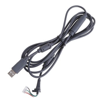 USB 4-пинов за кабелен кабел Кабел + отделящ се адаптер Замяна за Xbox- 360 Аксесоари за кабелен контролер