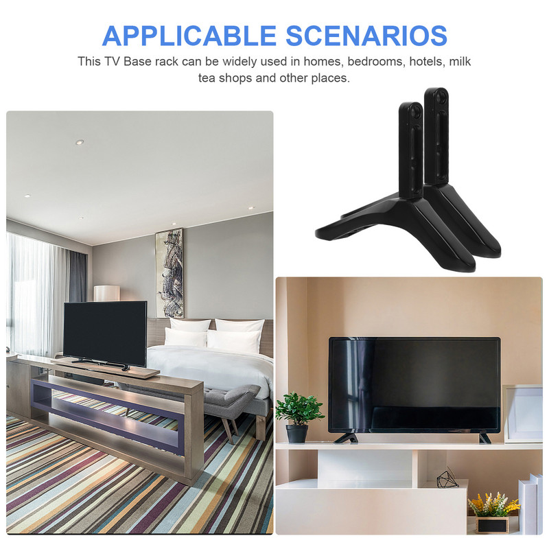 Universaalne telerialuse aluskinnitus 32–65-tollisele Samsung Vizio Sony LCD-telerile Mitte telerile mõeldud musta teleri kronsteini lauahoidik