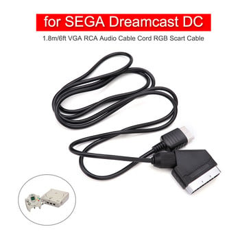 RGB Scart кабелен проводник за телевизионна аудио-видео връзка за конзоли SEGA Dreamcast