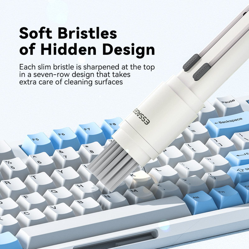Essager 5 vienā tīrīšanas komplekts datora tastatūras tīrīšanas birstei austiņu tīrīšanas pildspalva AirPods Pro 3 iPhone tīrīšanas rīkiem