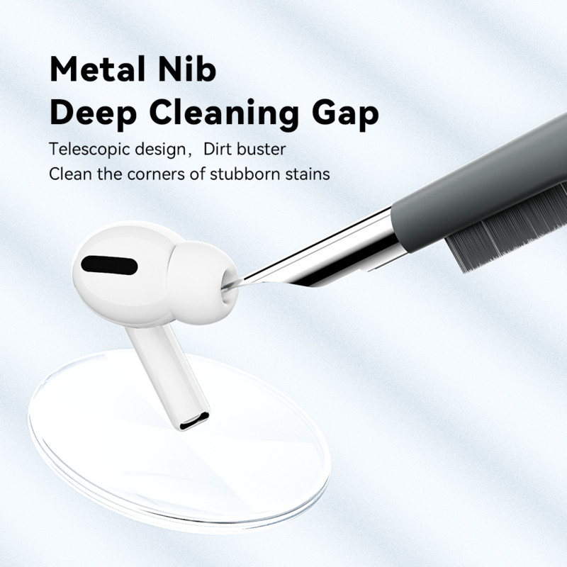 Essager 5 vienā tīrīšanas komplekts datora tastatūras tīrīšanas birstei austiņu tīrīšanas pildspalva AirPods Pro 3 iPhone tīrīšanas rīkiem