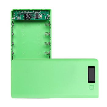 Στιβαρή και φορητή 8x 18650 μπαταρίες DIY Box Holder for Case Dual USB με φως LED
