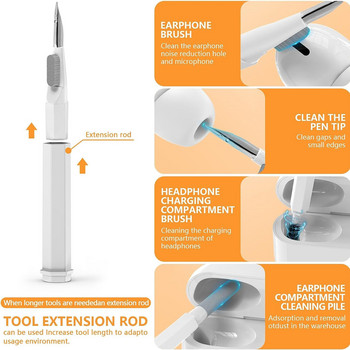 Κιτ καθαριστικού 20 σε 1 Καθαριστικό πληκτρολογίου υπολογιστή Καθαριστικό tablet Κάμερα τηλεφώνου Οθόνη καθαρισμού Εργαλεία καθαρισμού Βούρτσα καθαρισμού 20-σε-1 Σετ εξολκέα πληκτρολογίου