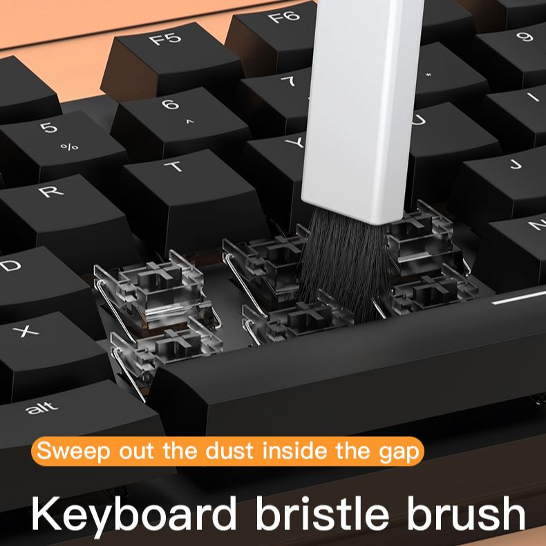 20 vienā tīrīšanas komplekts Datora tastatūras tīrītājs planšetdatora kameras tālruņa ekrāna tīrīšanas rīki tīrīšanas birste 20 vienā atslēgas vāciņu novilkšanas komplekts