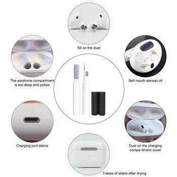 Earphone Cleaner Pen Multifunctional Cleaning Tool Kit for AirPods Bluetooth Headphone Πληκτρολόγιο υπολογιστή Ακουστικά Dust Brush