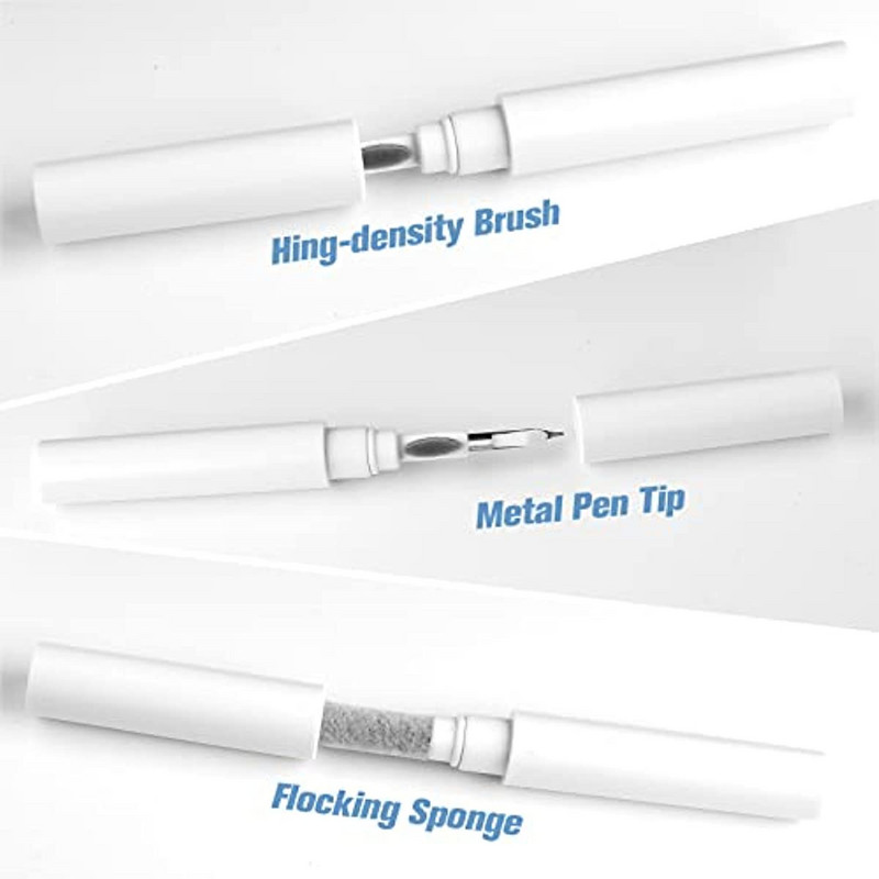 Ausinių valymo rašiklis Daugiafunkcinis valymo įrankių rinkinys, skirtas „AirPods“ „Bluetooth“ ausinėms Kompiuterio klaviatūra Ausinėms dulkių šepetėlis