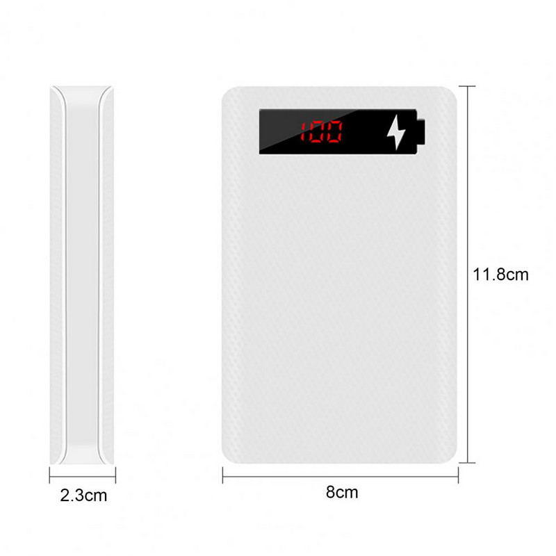 L5 Excellent 5x18650 Power Bank Box LED digitális kijelző Power Bank Shell 5x18650 Power Bank Shell mobiltelefonhoz