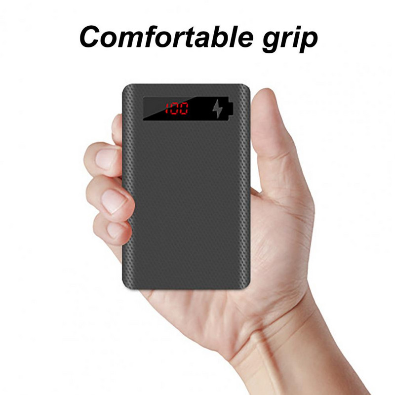 L5 Excellent 5x18650 Power Bank Box LED digitális kijelző Power Bank Shell 5x18650 Power Bank Shell mobiltelefonhoz