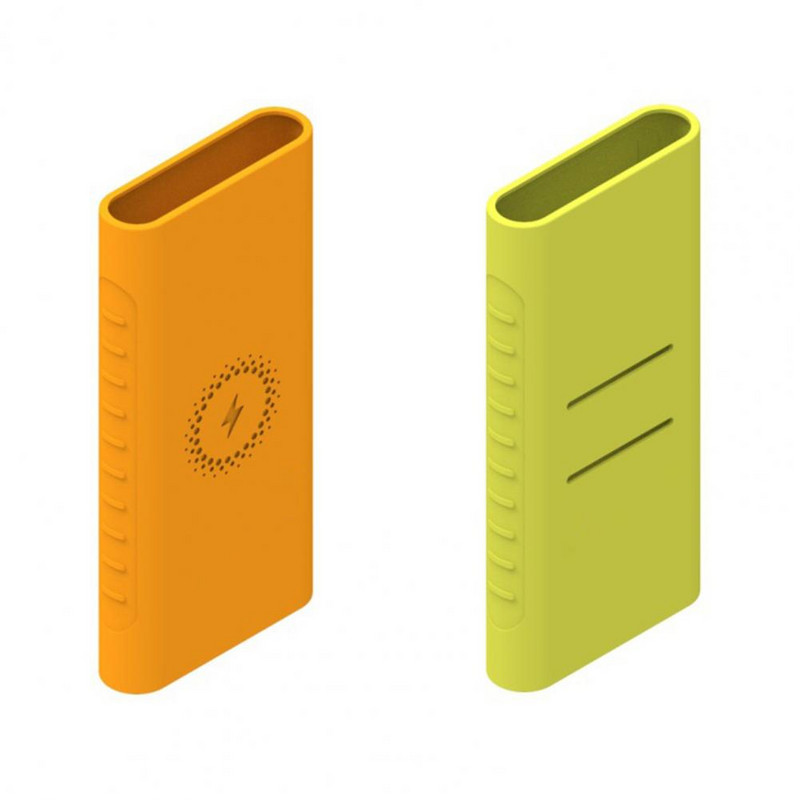 Jauns silikona aizsargvāciņš Xiao mi powerbank 10000mAh PLM11ZM bezvadu Powerbank piederumu korpusam WPB15ZM un PLM13ZM korpusam