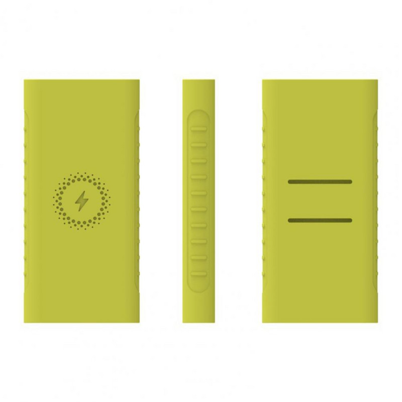 Jauns silikona aizsargvāciņš Xiao mi powerbank 10000mAh PLM11ZM bezvadu Powerbank piederumu korpusam WPB15ZM un PLM13ZM korpusam