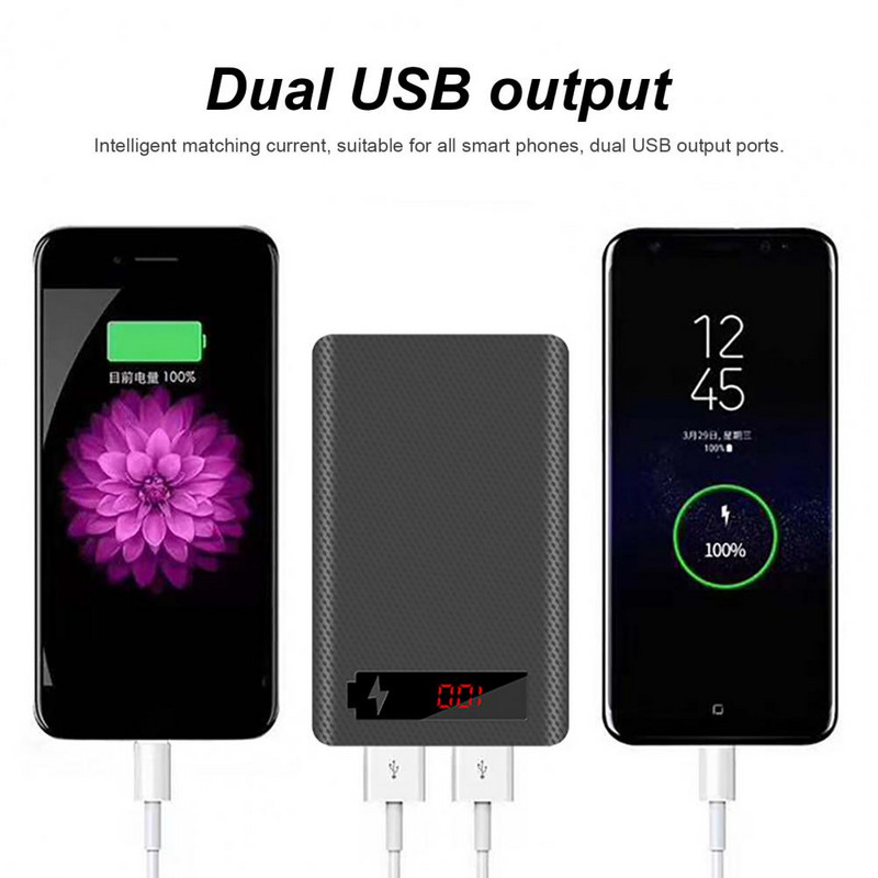 Kiváló Power Bank Box Ergonomikus 5x18650 Power Bank Box Hegesztésmentes Könnyű Power Bank ház okostelefonokhoz
