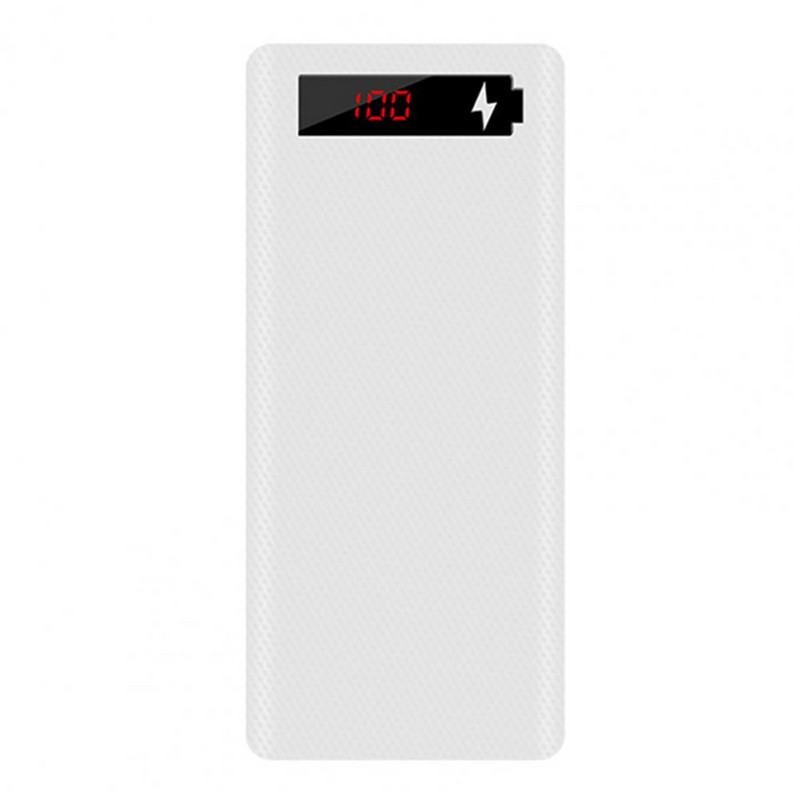 Carcasă L8 Power Bank cu ecran de afișare digitală Lumină LED fără sudură Cutie încărcător baterie 18650 Carcasă goală Power Bank Maker