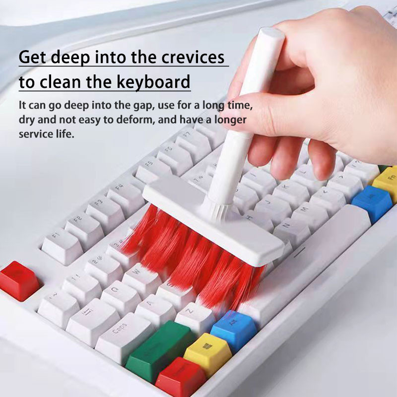 Daudzfunkciju birstes tīrīšana Austiņu pildspalva Tastatūras austiņas Datora komplekts Piezīmjdatora spraugas tīrīšana Putekļu noņemšana Austiņu korpusa tīrīšana