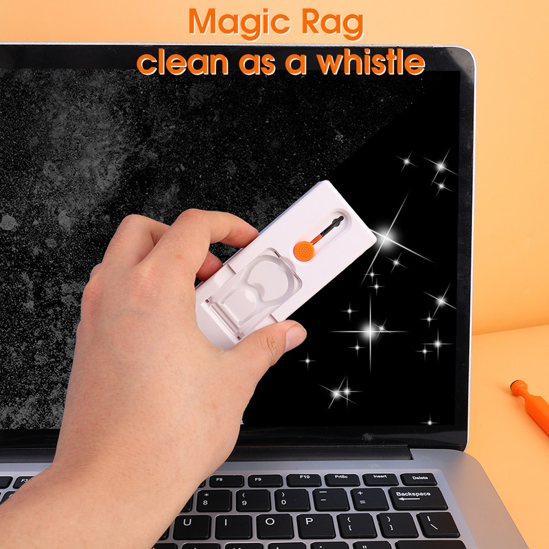 Valymo rinkinys 11 viename Kompiuterio klaviatūros valiklis Šepetys Ausinės Daugiafunkcis valymo rašiklis skirtas Macbook AirPods iPhone Tools