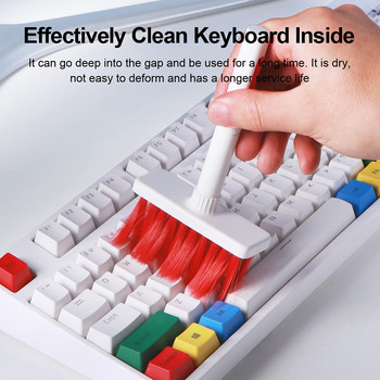 Cleaning Soft Brush Keyboard Cleaner 5-in-1 Multi-function Computer Cleaning Tools Kit Corner Gap Duster Puller for Bluetooth