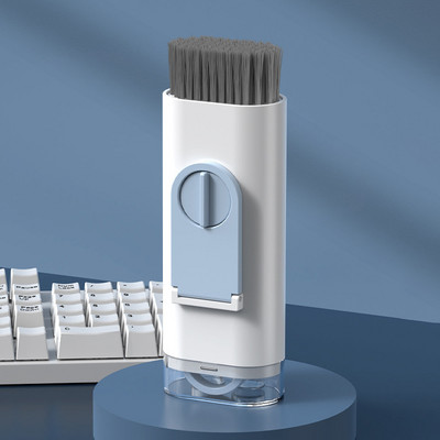 Kompiuterio klaviatūros valymo šepetys 7 viename elektronikos valiklio rinkinys Nešiojamas monitoriaus ausinių telefono nešiojamojo kompiuterio ausinių valymo įrankis