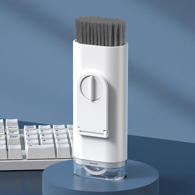 Kompiuterio klaviatūros valymo šepetys 7 viename elektronikos valiklio rinkinys Nešiojamas monitoriaus ausinių telefono nešiojamojo kompiuterio ausinių valymo įrankis