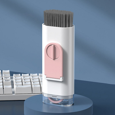 Kompiuterio klaviatūros valymo šepetys 7 viename elektronikos valiklio rinkinys Nešiojamas monitoriaus ausinių telefono nešiojamojo kompiuterio ausinių valymo įrankis