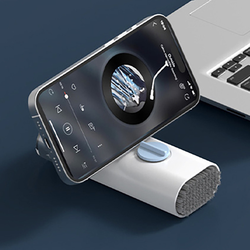 Kompiuterio klaviatūros valymo šepetys 7 viename elektronikos valiklio rinkinys Nešiojamas monitoriaus ausinių telefono nešiojamojo kompiuterio ausinių valymo įrankis