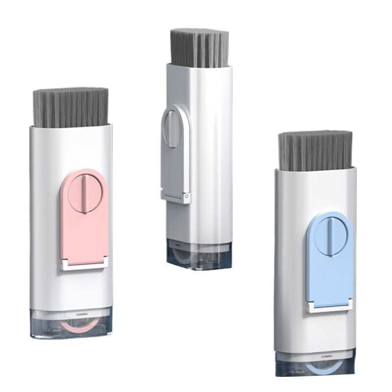 Kompiuterio klaviatūros valymo šepetys 7 viename elektronikos valiklio rinkinys Nešiojamas monitoriaus ausinių telefono nešiojamojo kompiuterio ausinių valymo įrankis