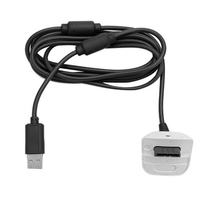 1,8 m USB dubultā magnētiskā gredzena uzlādes kabelis atskaņošanas lādētāja kabeļa spēļu piederumi Xbox 360 bezvadu spēļu kontrolierim