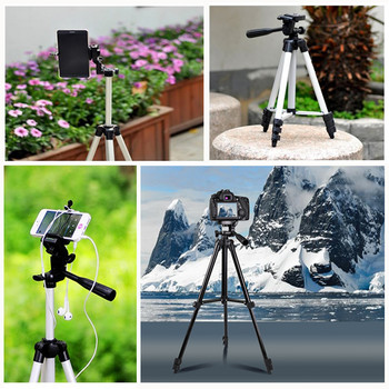 NA-3120 Phone Tripod Stand 40inch Universal Photography for Gopro iPhone Samsung Xiaomi Huawei Phone Aluminium Travel Tripode Par