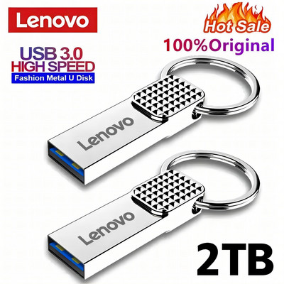 Lenovo originaal metallist USB-mälupulk 2TB suure mahutavusega kaasaskantav pendrive USB 3.0 kiire failiedastus veekindel U-ketas