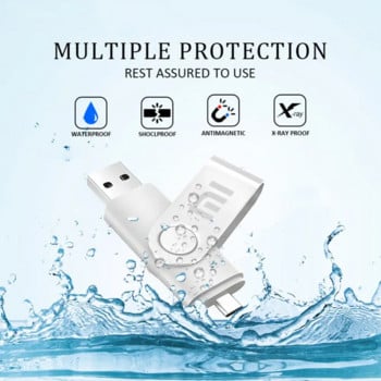 Xiaomi 2TB USB 3.2 Flash Drives High Speed Transfer Metal Pendrive Κάρτα μνήμης Τύπου C Διασύνδεση Pendrive Flash Waterproof Stick