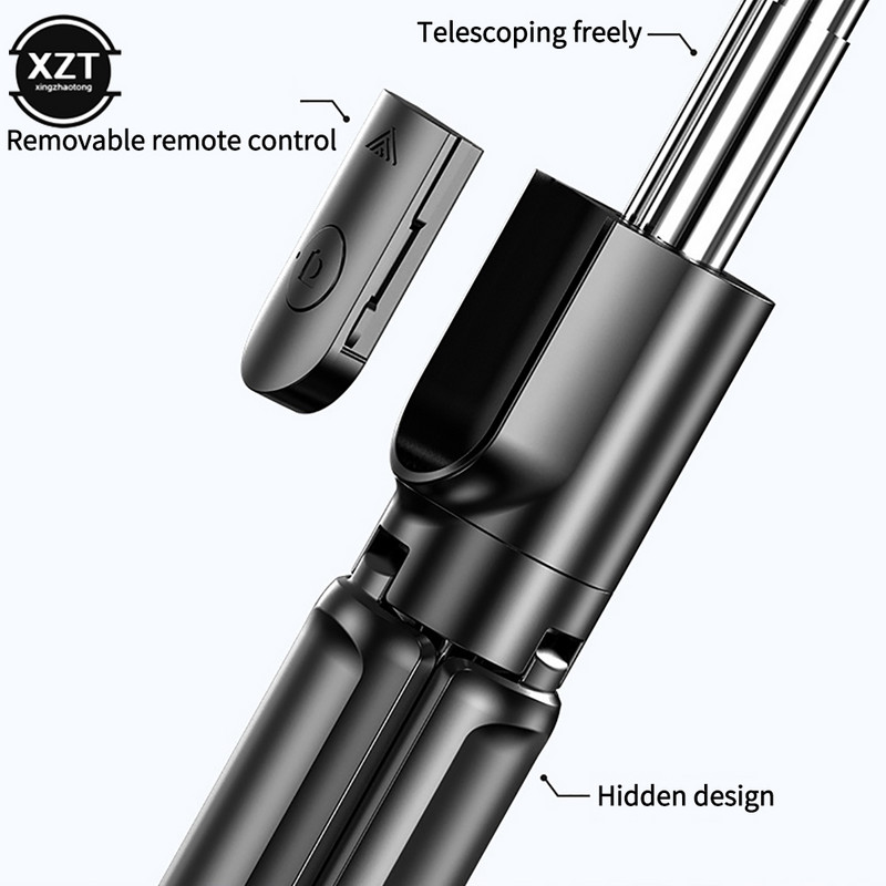 ÚJ 3 az 1-ben vezeték nélküli összecsukható mini szelfi állvány monopod Bluetooth redőnnyel távirányítóval iPhone 11 12 Xiaomi okostelefonhoz