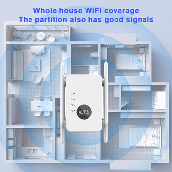 5Ghz безжичен WiFi ретранслатор 1200Mbps рутер Wifi усилвател 2.4G Wifi удължител за голям обхват 5G Wi-Fi усилвател на сигнала Ретранслатор Wifi