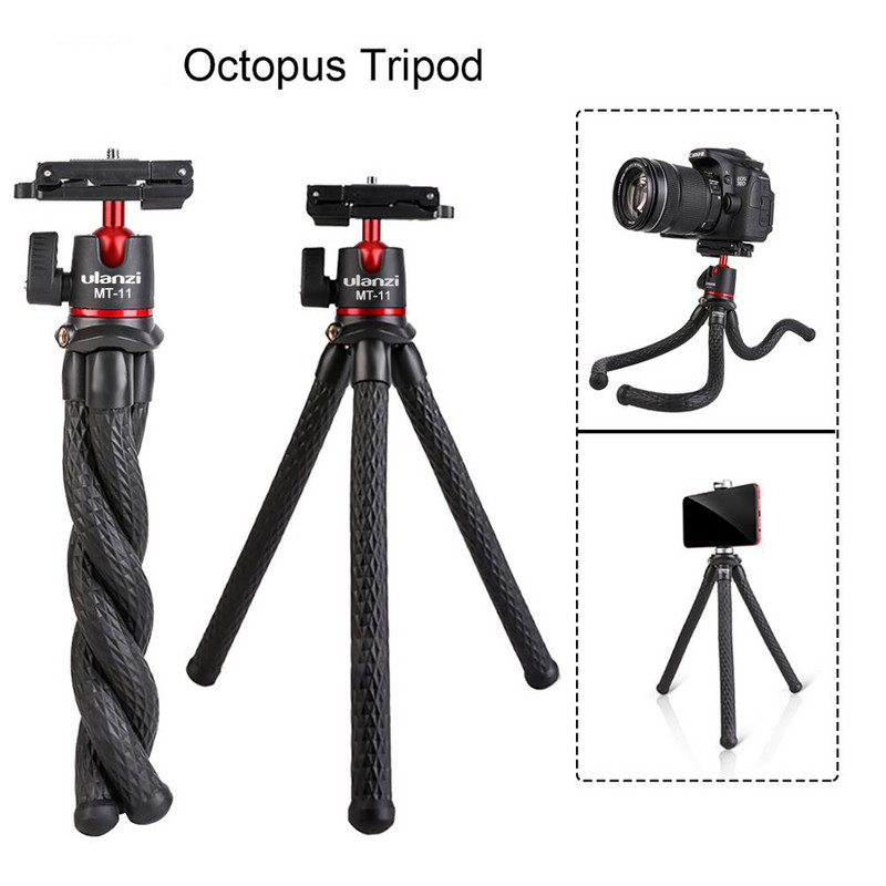 Trepied portabil versatil pentru telefon inteligent DSLR Camera Octopus Trepied Suport telefon Suport pentru telefon Clip de telefon Flexibil 360 de grade