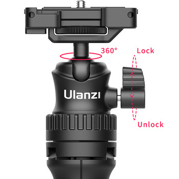 VIJIM Ulanzi MT-34 81,5CM επεκτάσιμο τρίποδο για φωτογραφική μηχανή τηλεφώνου DSLR 2 σε 1 Τρίποδα Selfie Stick With Phone Holder Ballhead 1/4\'\' Θύρα