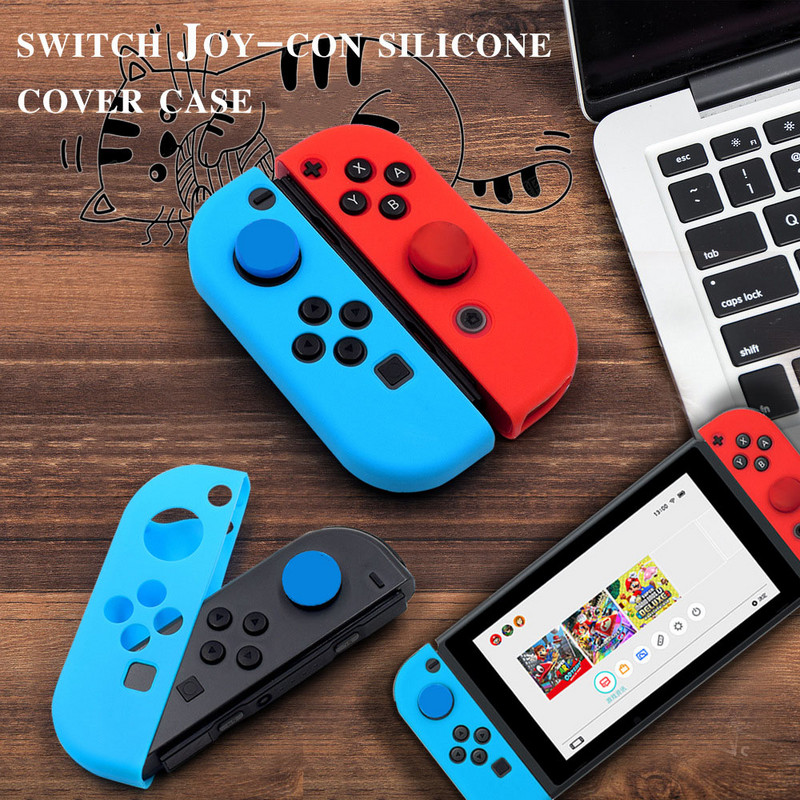 priekš Switch Joycon Case Roktura Silikona korpuss priekš Ns Switch Controller Aizsardzība Nintendo Switch Oled Nomaiņas piederumi