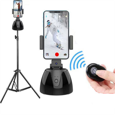 Cameră de urmărire automată a feței Stabilizator de cardan Suport inteligent pentru fotografiere Trepied cu rotație 360 Stick Selfie pentru înregistrare video live Vlog