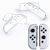 Caurspīdīgs cietā korpusa aizsargvāciņš Joycon Shell priekš Nintendo Switch/Switch Oled NS Joy-Con Crystal Transparent TPU soft Protector