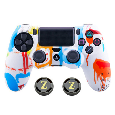 Védő puha gumi szilikon joystick játékpad bőrborító tok hüvelykujj bot markolat sapka PS4 / Pro/Slim kontroller tartozékokhoz