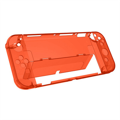Прозрачна силиконова защитна обвивка, съвместима за Nintendo Switch OLED Прозрачен твърд калъф Капак за Switch OLED конзолни аксесоари