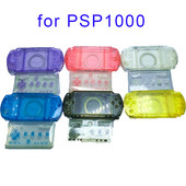 Висококачествен нов калъф за Sony PSP 1000 PSP1000 Shell Console Преден и заден капак с бутони и стикери Калъф