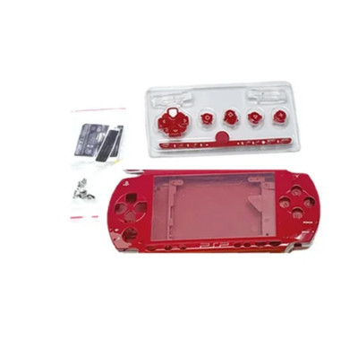 Висококачествен нов калъф за Sony PSP 1000 PSP1000 Shell Console Преден и заден капак с бутони и стикери Калъф