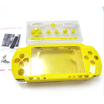 Висококачествен нов калъф за Sony PSP 1000 PSP1000 Shell Console Преден и заден капак с бутони и стикери Калъф