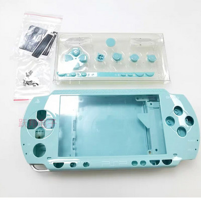 Висококачествен нов калъф за Sony PSP 1000 PSP1000 Shell Console Преден и заден капак с бутони и стикери Калъф