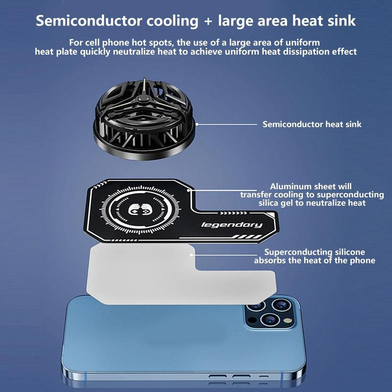 Rashladna ploča za mobilni telefon Rashladni prostor za rashladne ventilatore Hladnjak za igre Mobitel za IPhone/Sam sung/Xiao mi