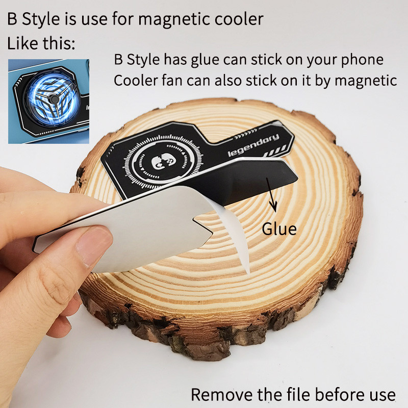 2023 mobiiltelefoni jahuti plaadi radiaatori magnetkiirgusega kleebis mängujahutusventilaatoritele jahutusradiaator iPhone`i / Xiaomi / Samsungi jaoks
